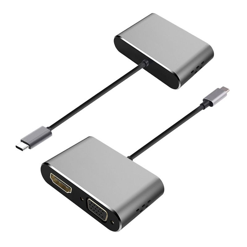 adaptor tip c - hdmi 4k 30hz si vga (simultan) - 2 | YEO