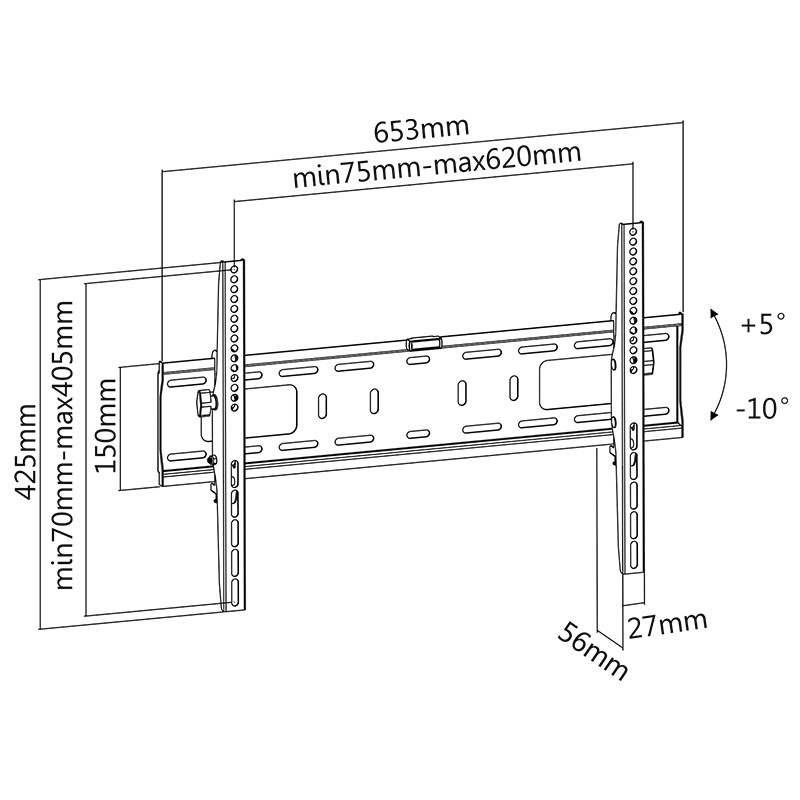 suport led tv 37-70 inch inclinatie verticala - 2 | YEO