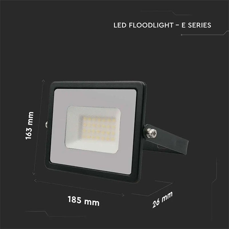 reflector led smd 30w 4000k ip65 - negru - 5 | YEO