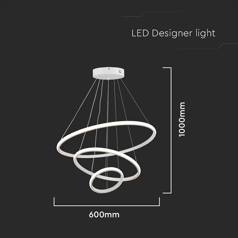 candelabru led 32w 3000k 60x40x100cm - alb - 2 | YEO