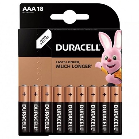 baterie alcalina duracell lr03 blister 18 buc