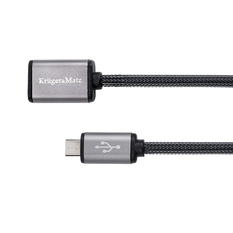 cablu prelungitor usb-micro usb 1m kruger&matz - 1 | YEO