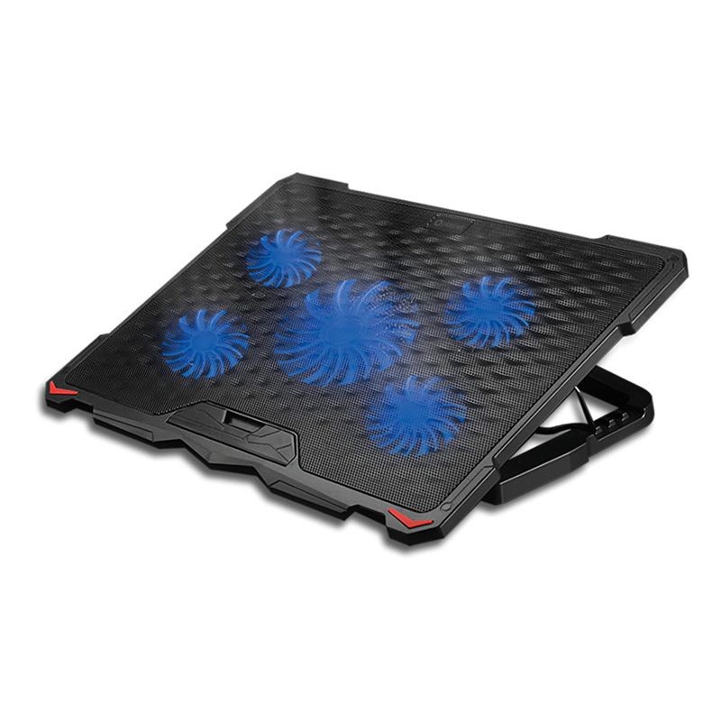 cooling pad laptop 5 fans 2 usb platinet - 1 | YEO