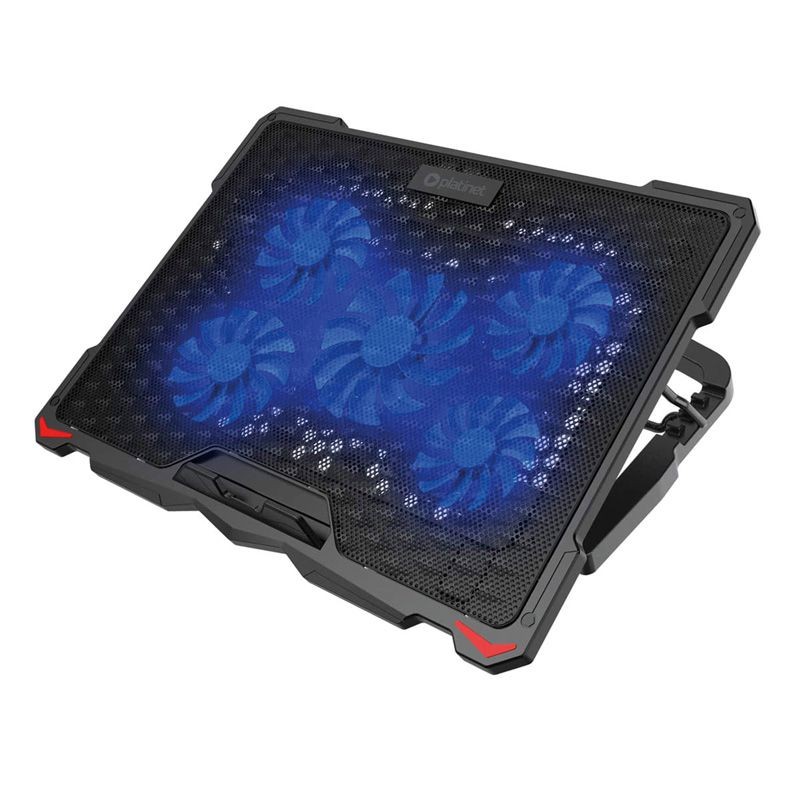 cooling pad laptop 5 fans 2 usb platinet - 3 | YEO