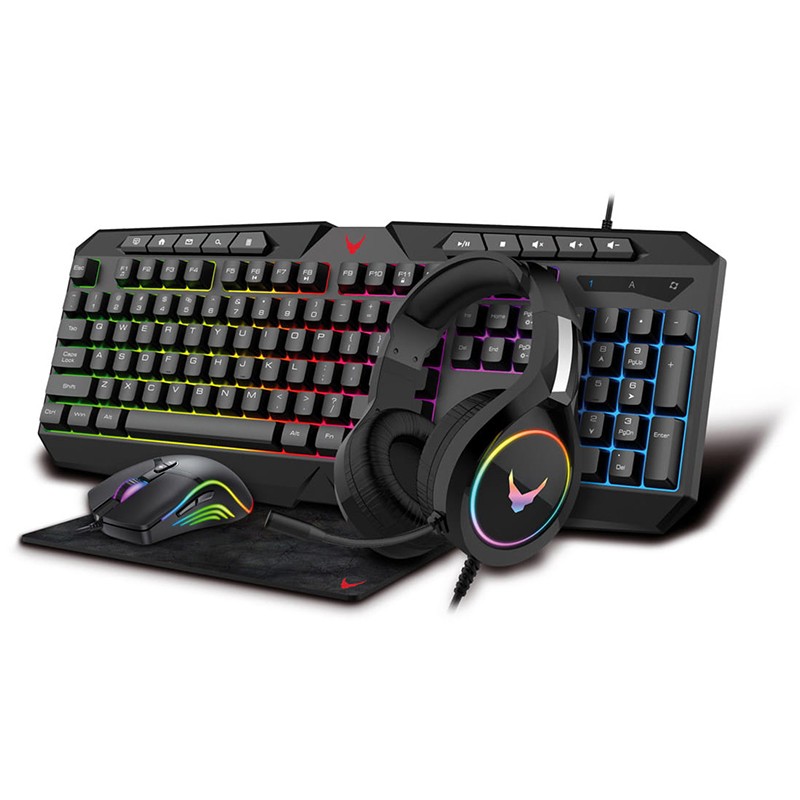 set gaming 4in1 rgb rainbow varr - 1 | YEO