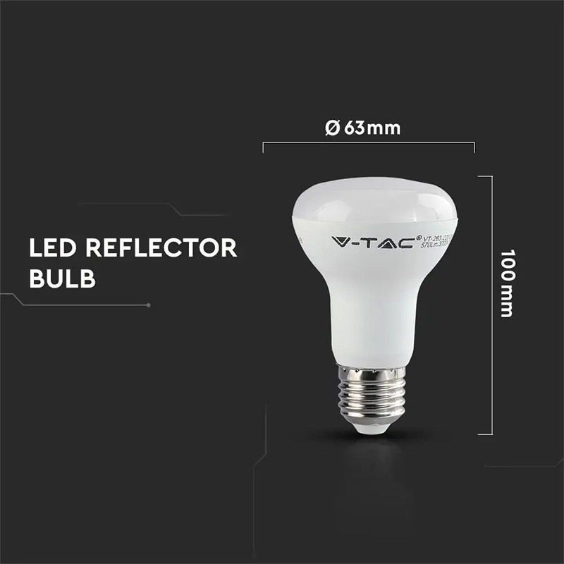 bec led r63 e27 8.5w 4000k alb neutru, cip samsung - 4 | YEO