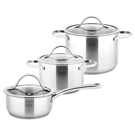 set 3 oale inox 18/10 teesa cook expert master