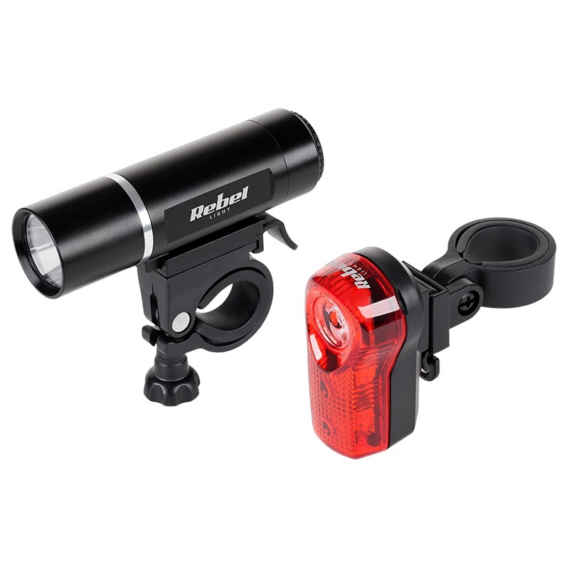 set lumini fata spate bicicleta rebel - 1 | YEO