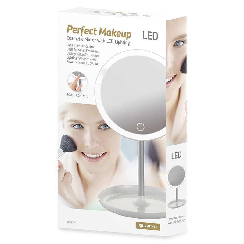 oglinda make-up cu led 4w platinet - 3 | YEO