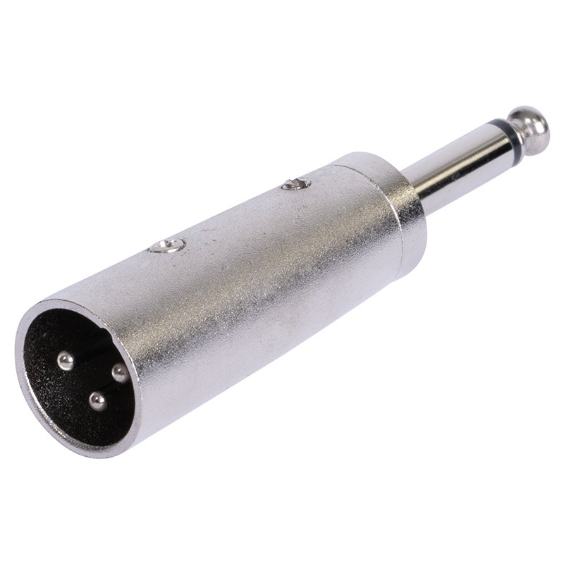 adaptor xlr tata - jack 6.35 tata mono metal - 1 | YEO