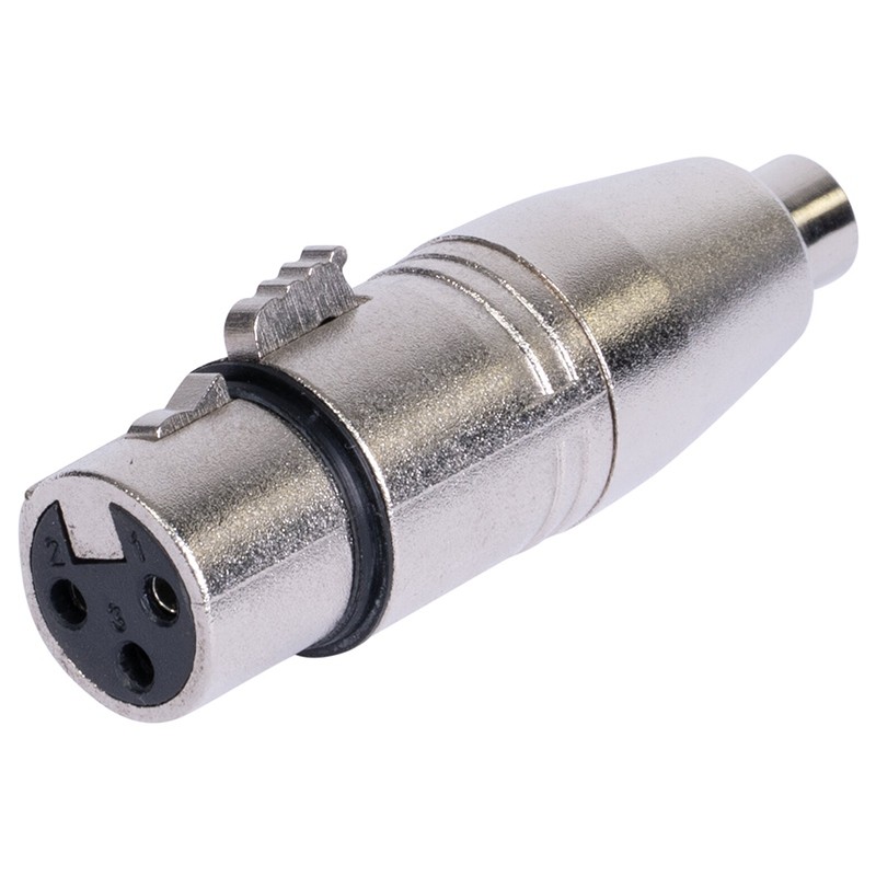 adaptor xlr tata - rca mama metal - 1 | YEO