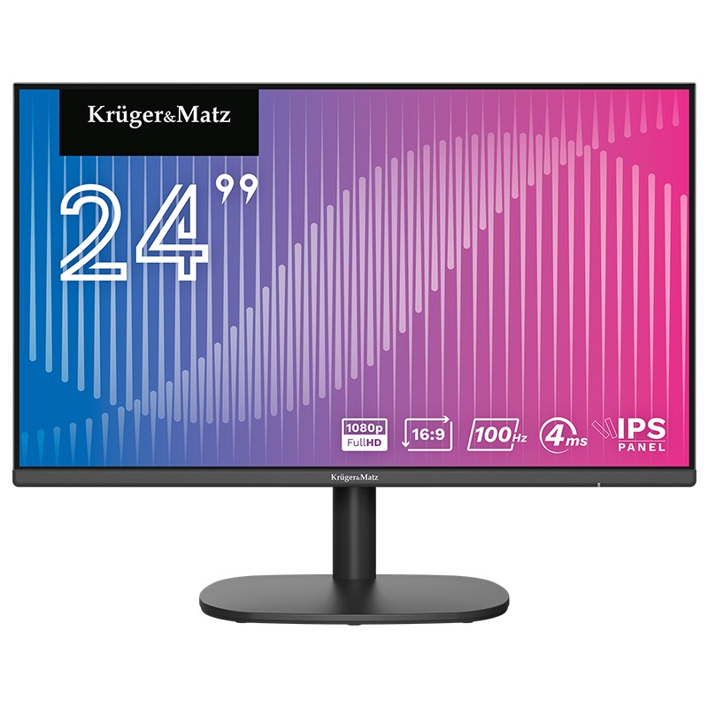 monitor ips e-led 100hz 4ms 24 inch kruger&matz - 1 | YEO