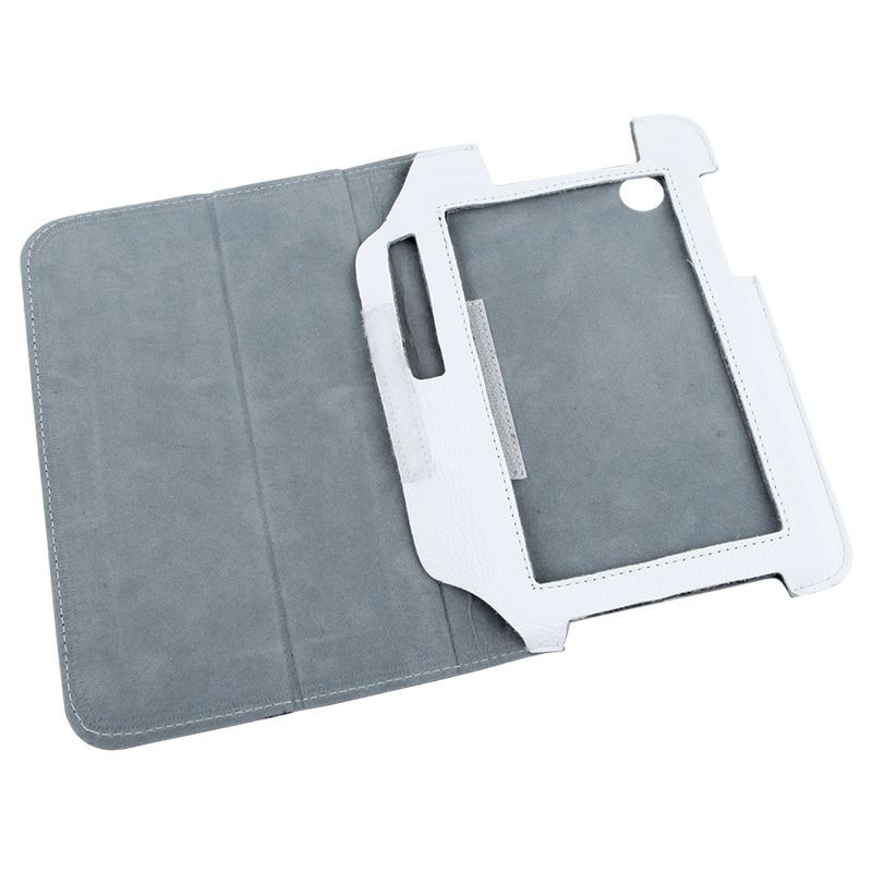 husa alba piele naturala samsung galaxy tab p3100 - 1 | YEO