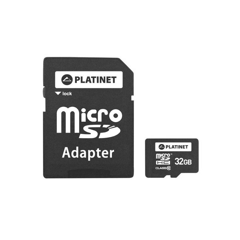 micro sd card cu adaptor 32gb clasa 10 platinet - 1 | YEO