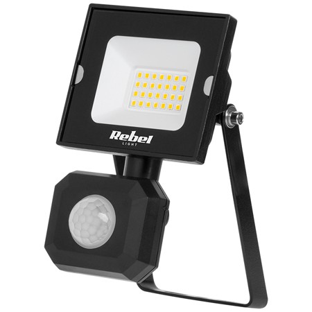 reflector 20w cu senzor de miscare 4000k 230v rebel