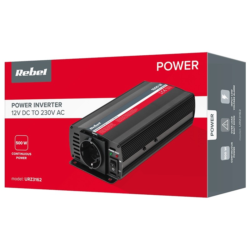 invertor 12v 230v 500w rebel - 4 | YEO