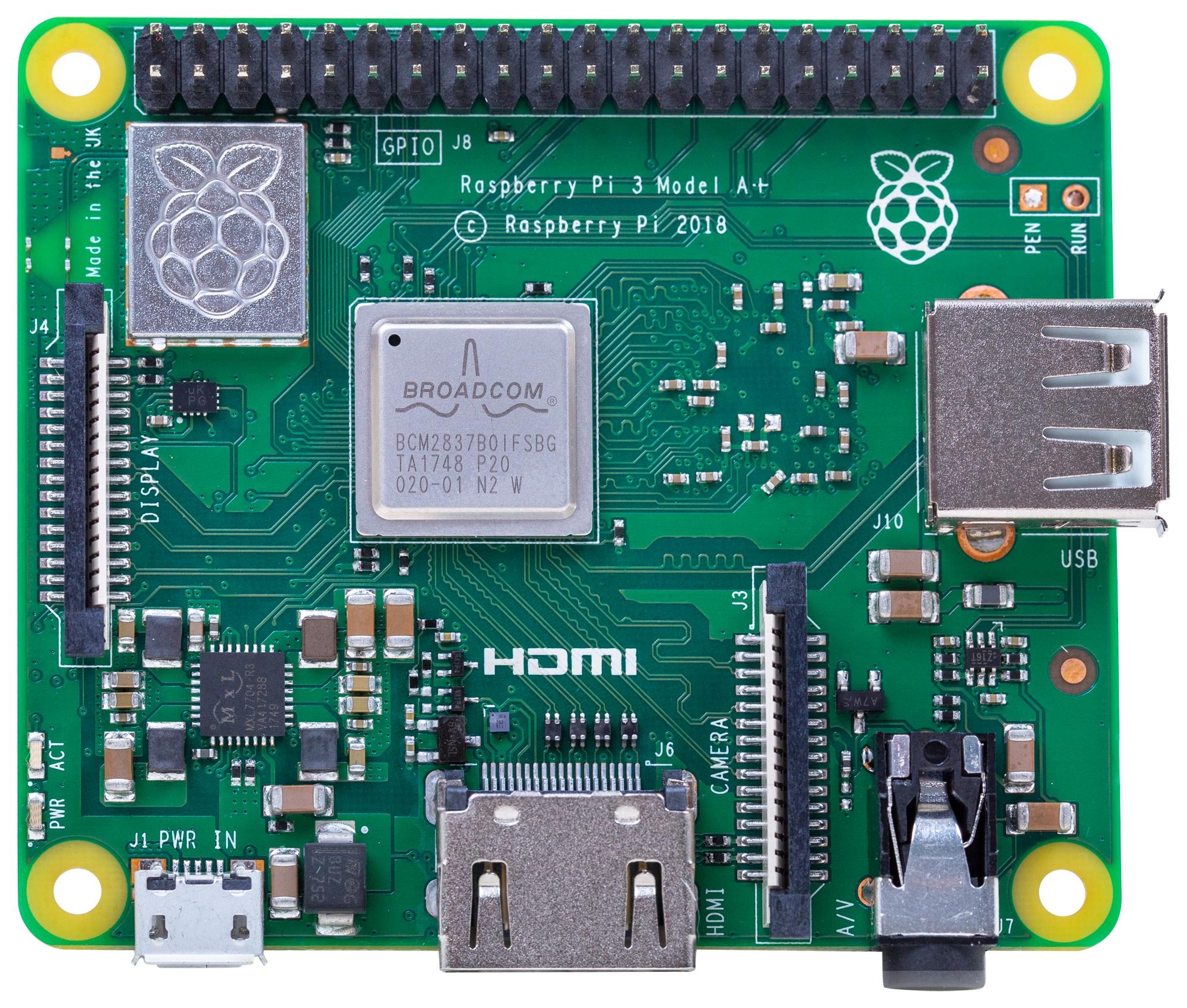 RPI3-MODAP - Single Board Computer, Raspberry Pi 3 Model A+, BCM2837B0 SoC, Dual-Band WiFi, IoT