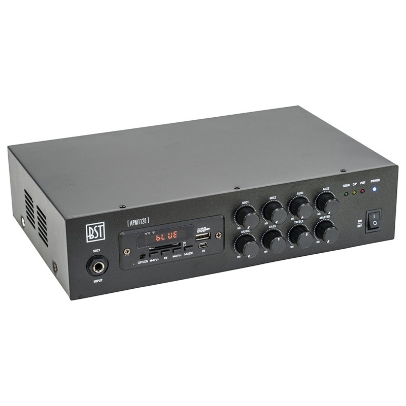 mixer pa amplificat 100v 120w cu usb/bluetooth/sd/fm - 3 | YEO