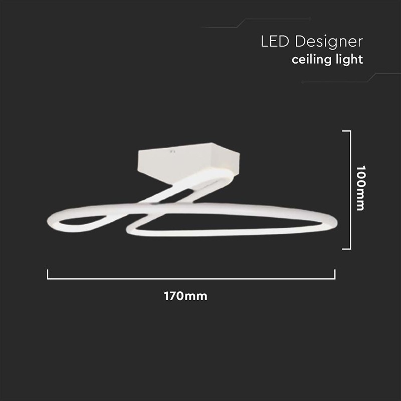 Plafoniera Led 24w 3in1 - Alb - 2 | YEO