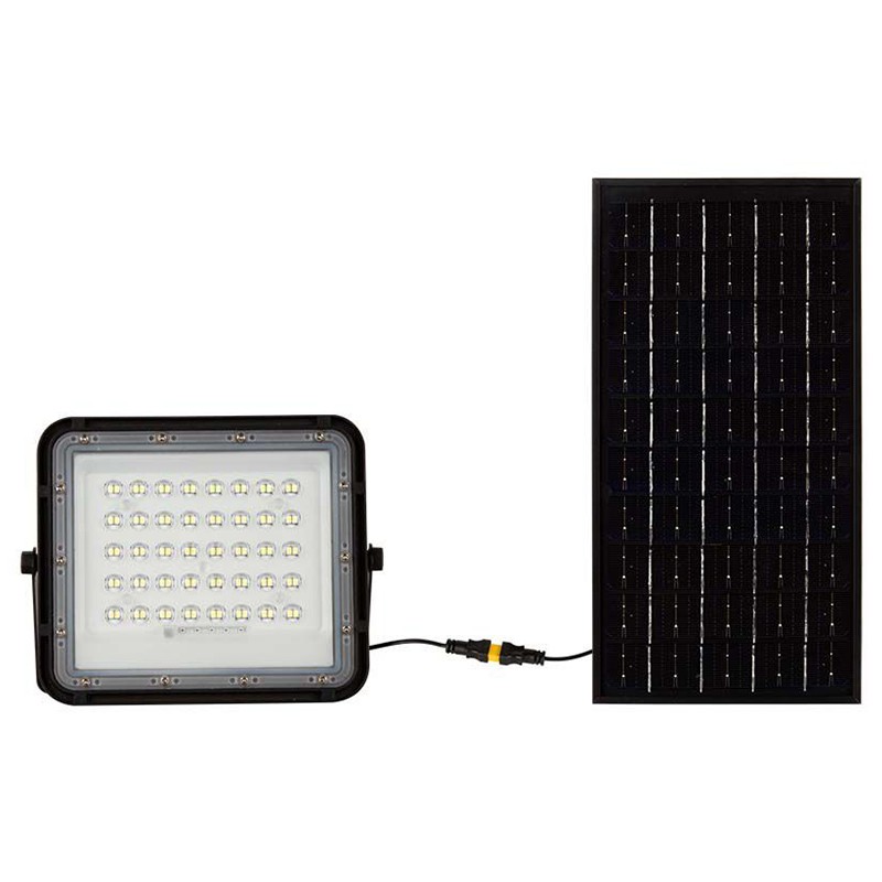 reflector cu incarcare solara 10w 800lm 6400k - negru - 1 | YEO