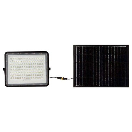 reflector cu incarcare solara 20w 1800lm 6400k - negru