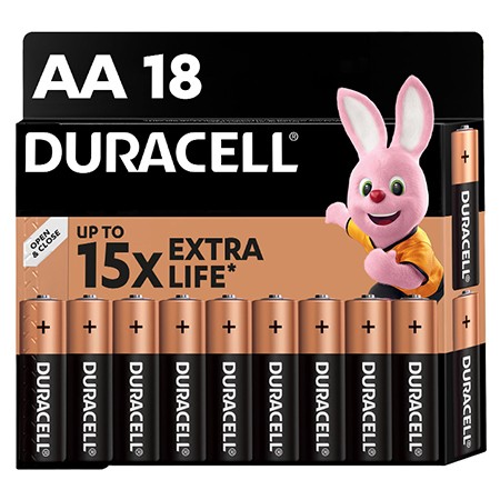 baterie alcalina lr06 blister 18 buc duracell