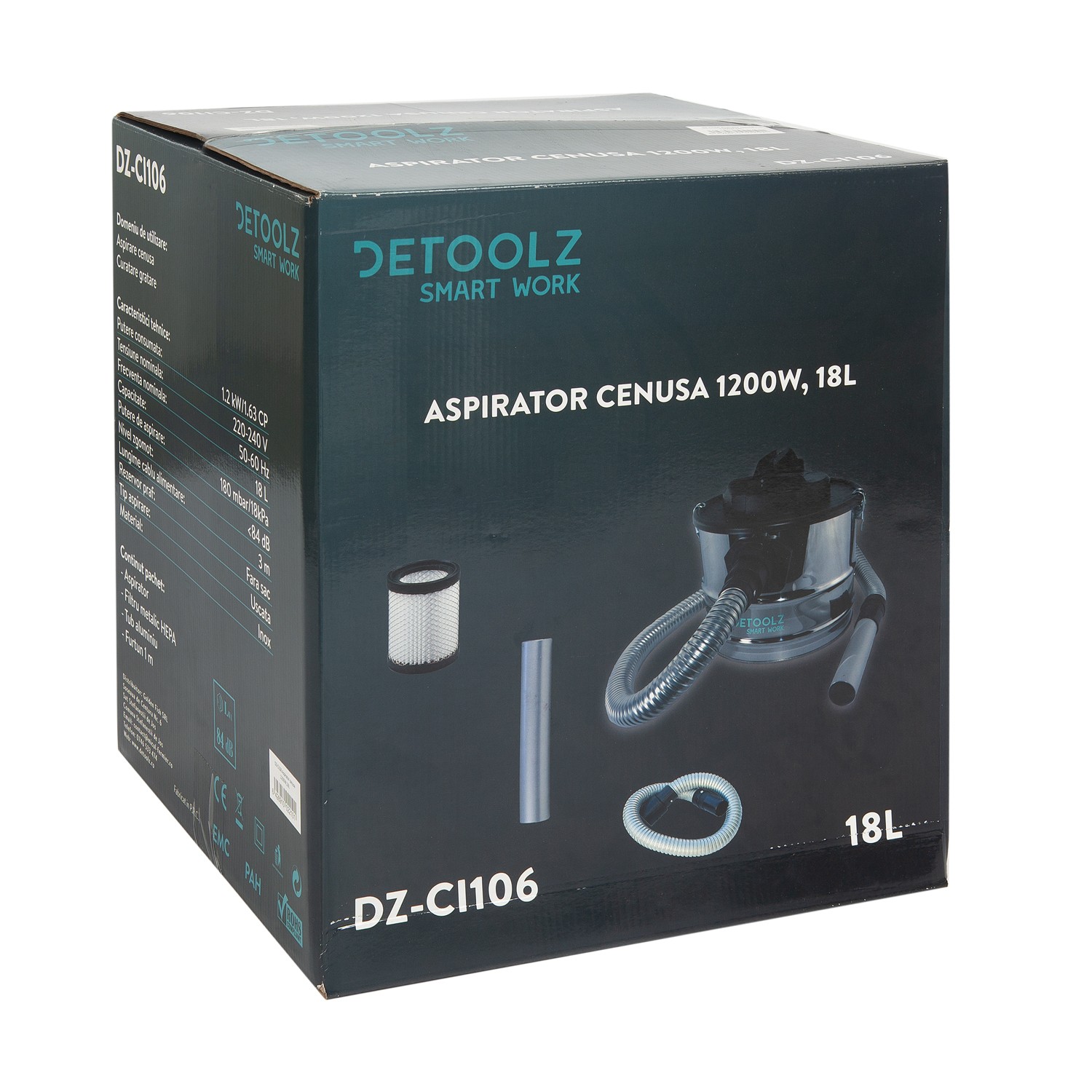 aspirator cenusa 1200w, 18l - 1 | YEO