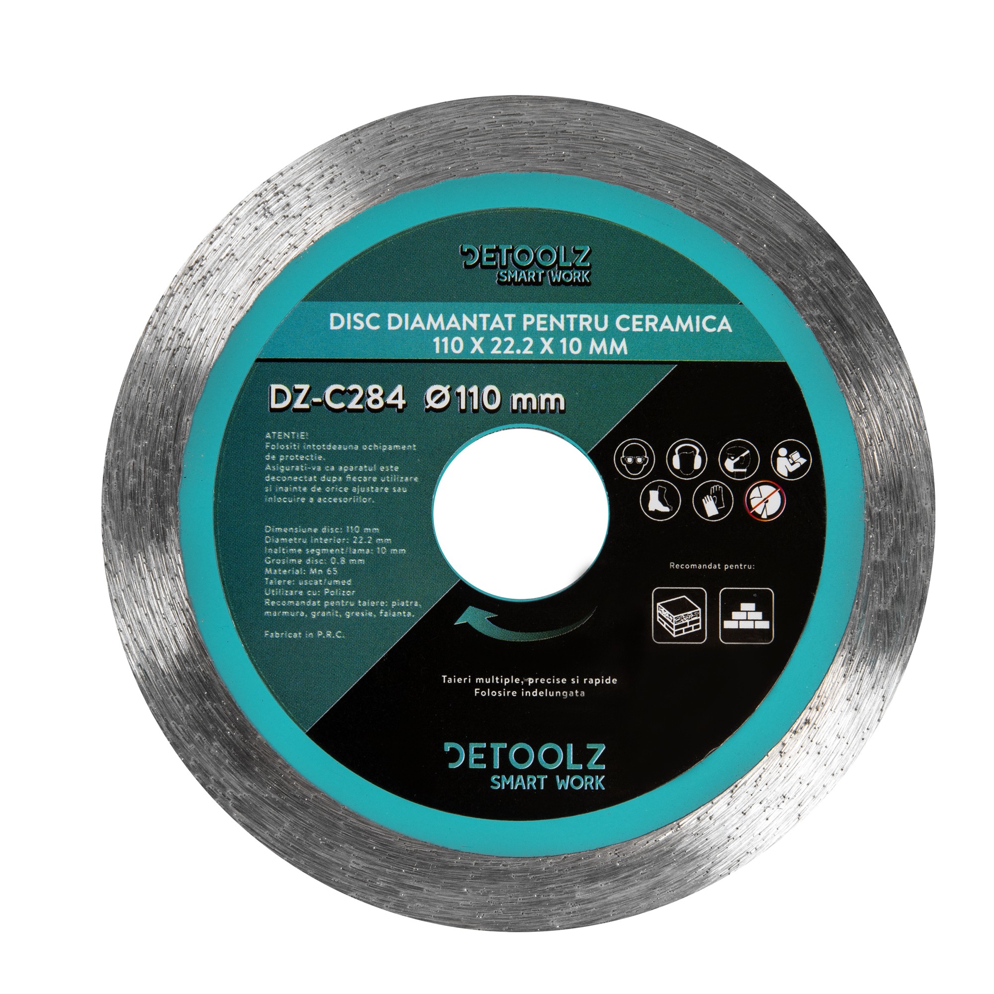 disc diamantat pentru ceramica 110x22.2x1.6x10mm