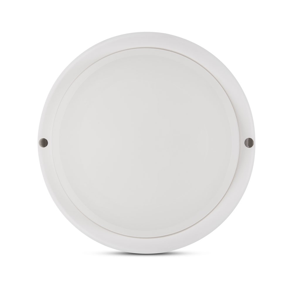 bat led rotund 18w mw 6400k 100lm/w ip65, alb, novelite