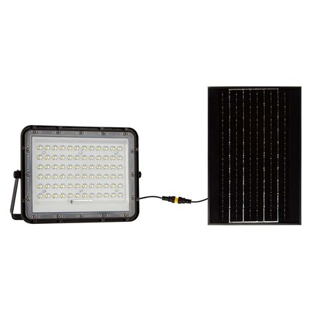 reflector cu incarcare solara 15w 1200lm 6400k - negru