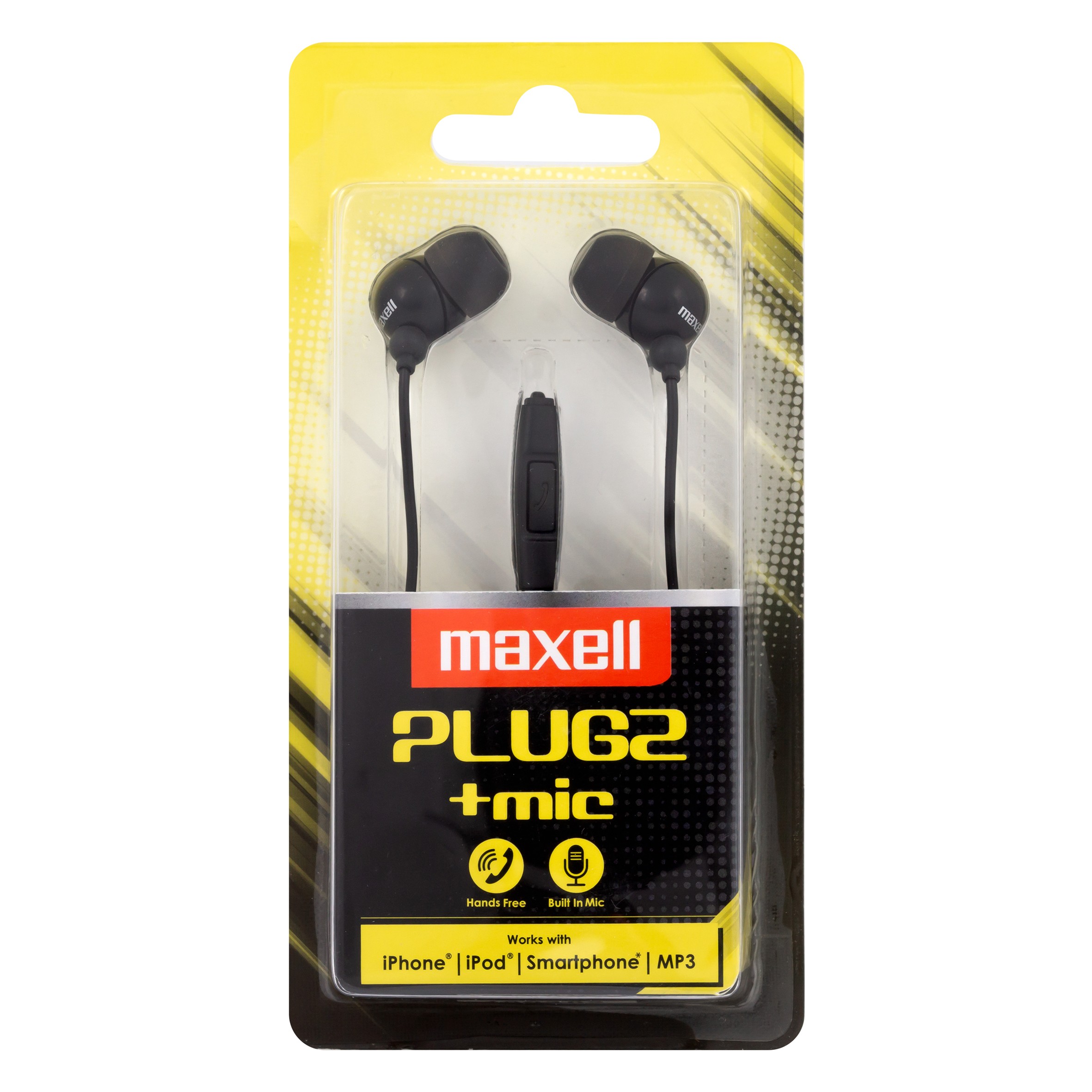 maxell casca digital stereo plugz microfon black 303759 - 1 | YEO