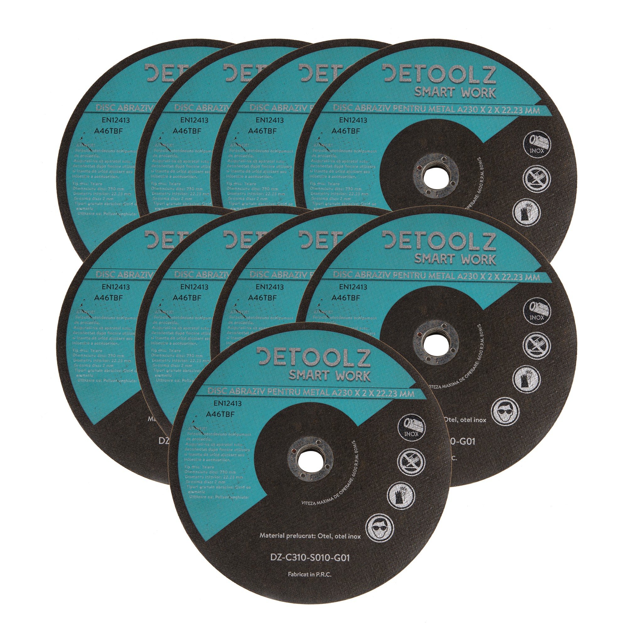 set disc abraziv pentru metal 230 mm (10/set) - 2 | YEO