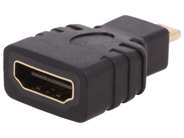 Adaptor HDMI soclu,micro mufă HDMI Culoare: neagră