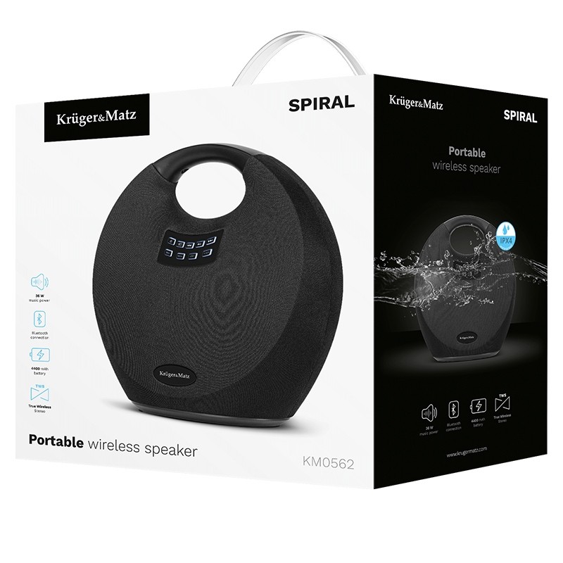 difuzor wireless portabil 36w spiral kruger & matz - 2 | YEO