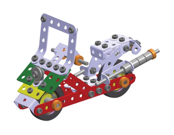 Jucarie kit asamblare MERKUR 011 motocicleta - 2 | YEO