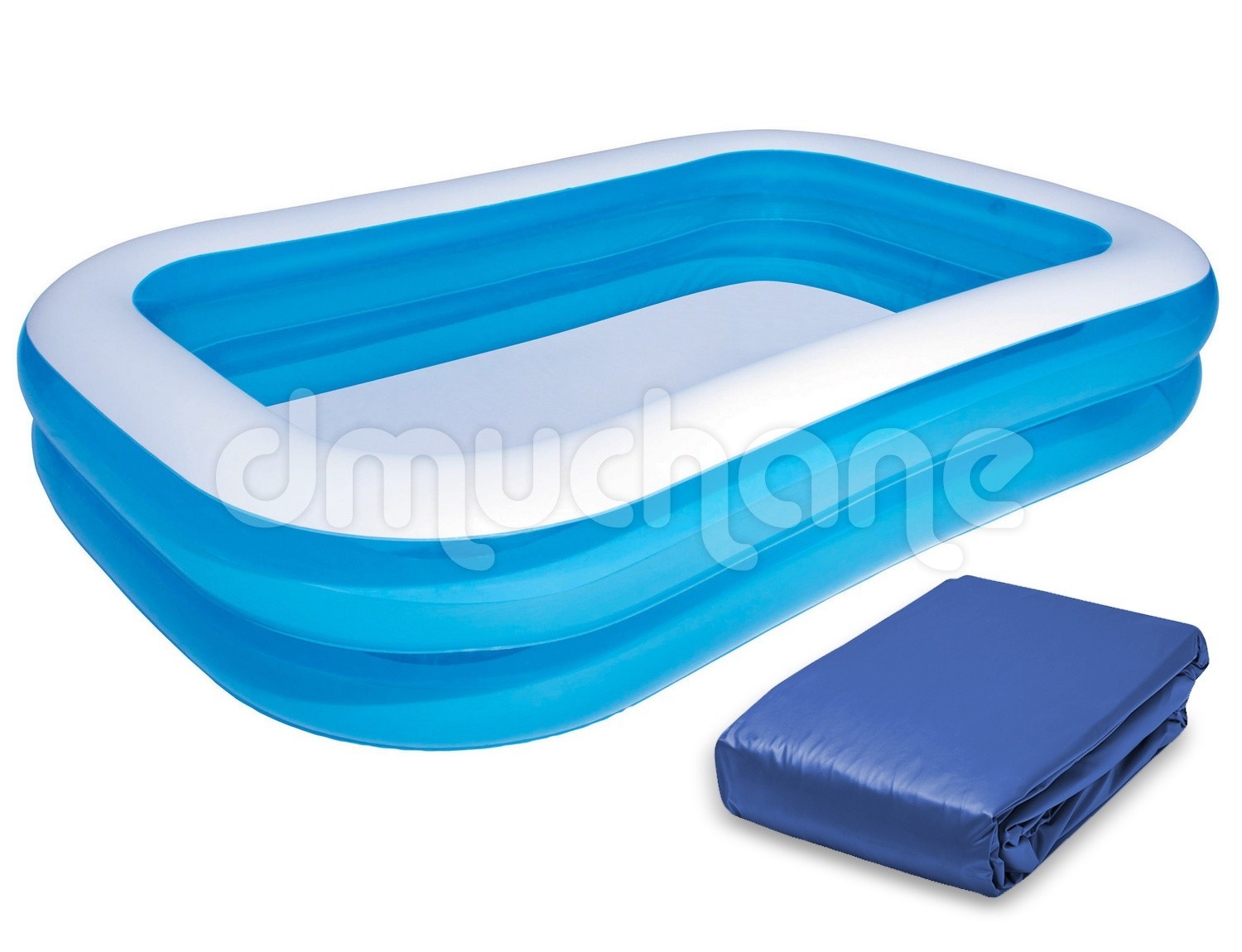 piscina gonflabila de familie 262 x 175 x 51 cm bestway 54006 + capac