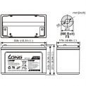 Acumulator cu GEL 12V 100Ah LONG LGK100-12N - 1 | YEO