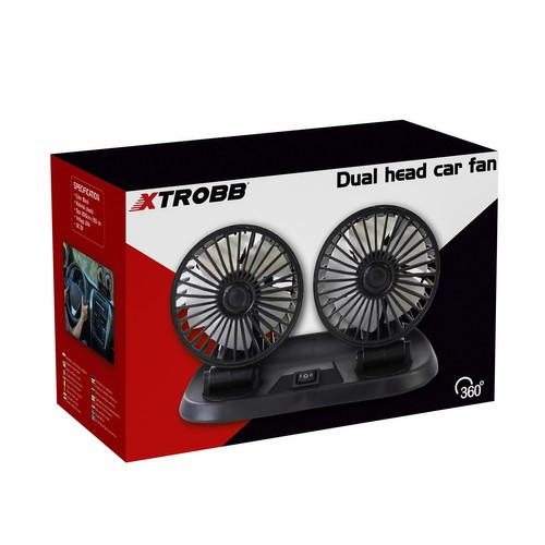 Ventilator auto dublu xtrobb 23222 , alimentare la bricheta 24V - 1 | YEO