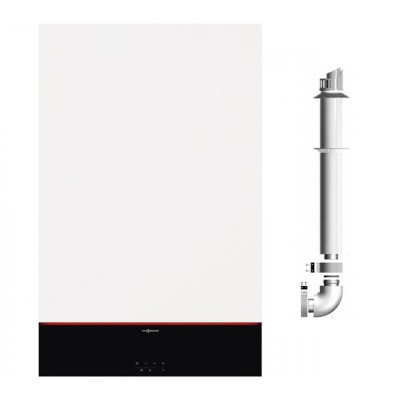 Centrala termica Viessmann Vitodens 111-W 25 kW, tip B1LF, boiler incorporat 46 litri, condensatie, WIFI, kit de evacuare inclus