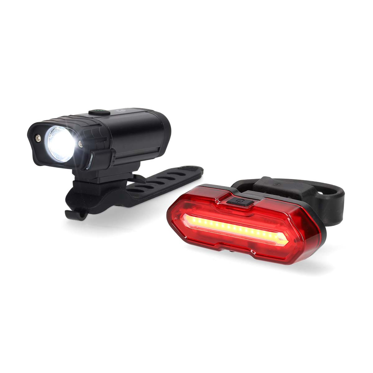 lanterna led bicicleta fata spate reincarcabila 400lm 4.5lm nedis