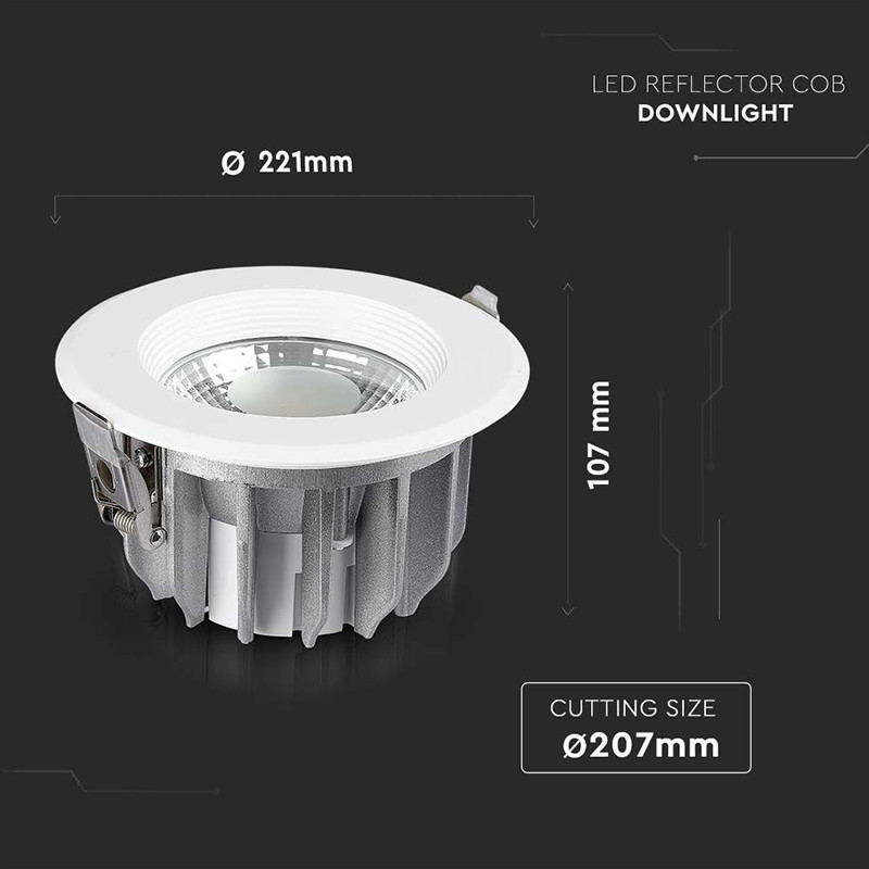 spot led cob incorporabil 30w 4500k alb neutru