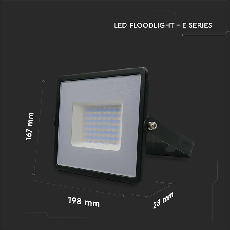 reflector led smd 50w 4000k ip65 - negru - 5 | YEO