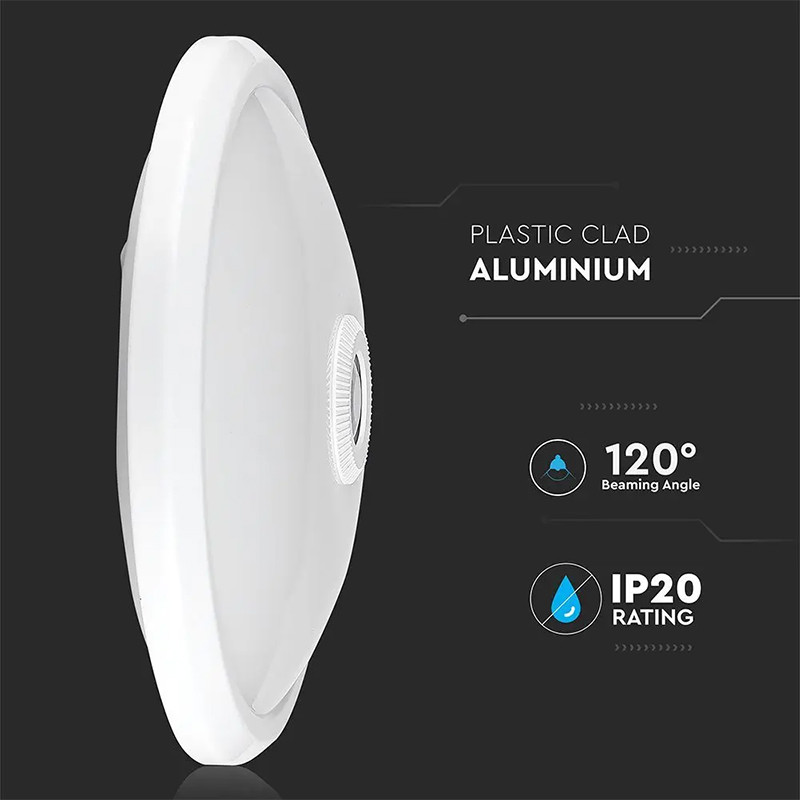 plafoniera led 12w ip20 senzor de miscare 4000k alb neutru - 2 | YEO