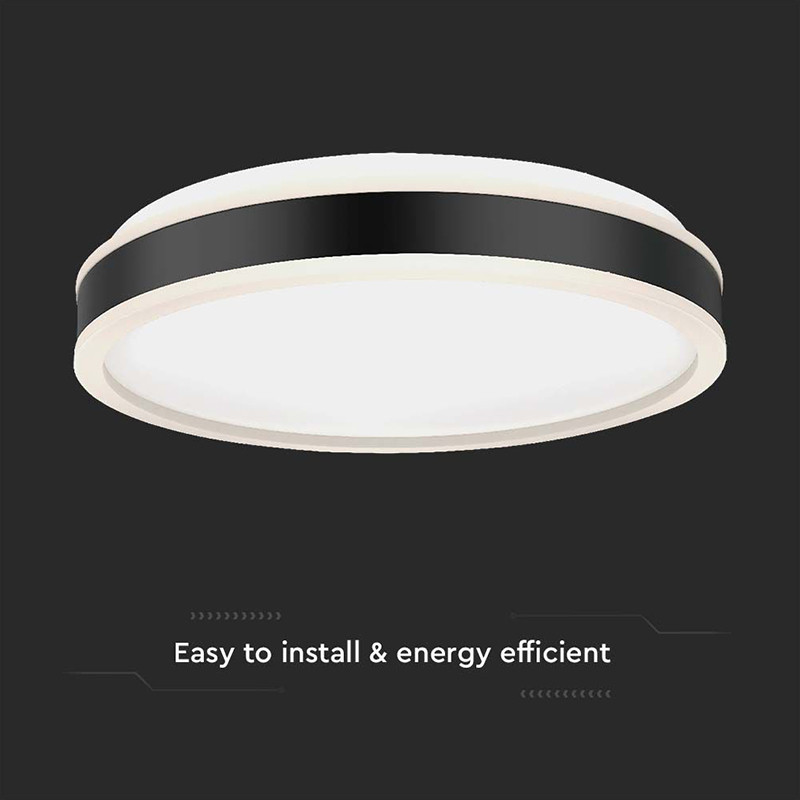 plafoniera led 18w 3in1 - negru - 4 | YEO