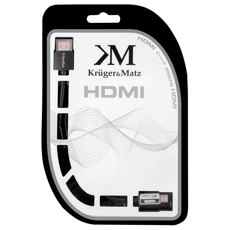 cablu hdmi a-hdmi d 1.8m kruger&matz - 2 | YEO