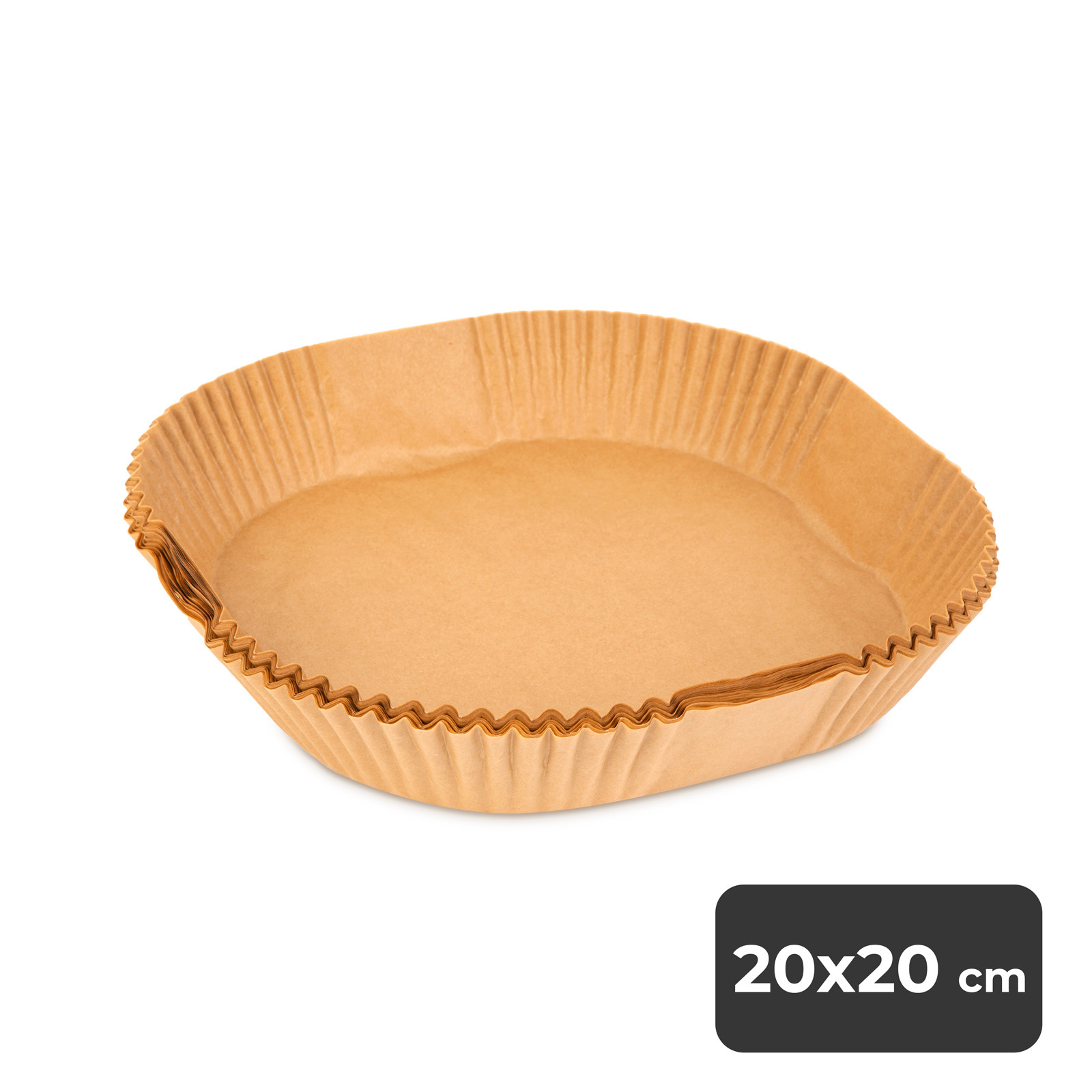 hartie de copt pentru friteuza cu aer - patrata - 20 cm - 50 buc/pachet