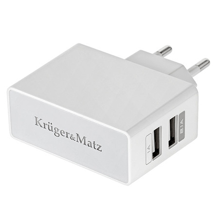 incarcator retea dual usb 2.1a kruger&matz