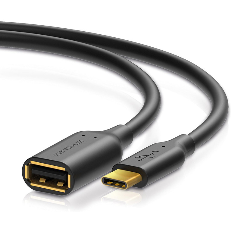 cablu usb 2.0 otg tata c - mama a 0.1m sentivus