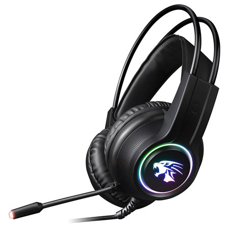 casti hi-fi stereo cu microfon gaming rgb varr