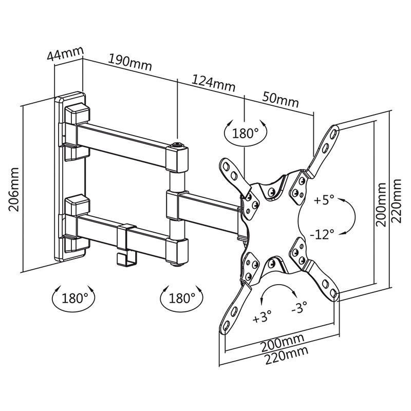 suport universal led tv 13-42 inch - 6 | YEO